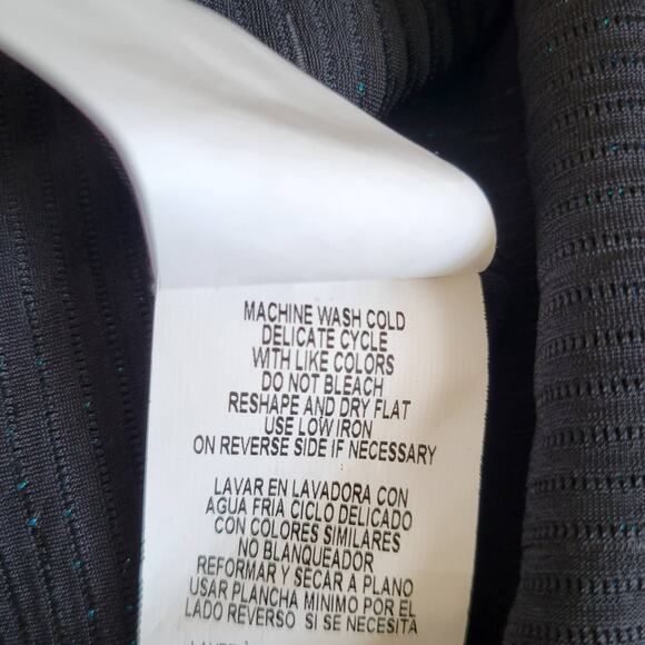 Jay Godfrey Kimono Sleeve Glam Dress Mini Blouson Blue Metallic Women 6 - Picture 11 of 12